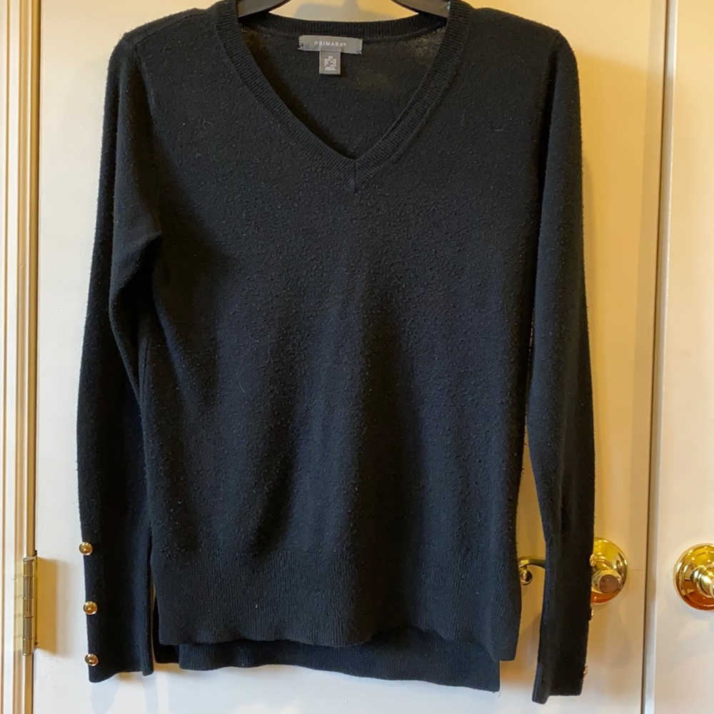Black v neck cardigan